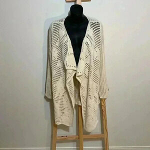 Lovestitch crochet cardigan cream size small